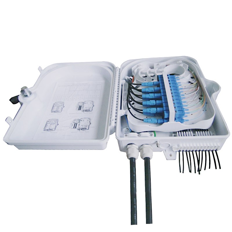 FTTH Distribution box 24Port SC white Outdoor use / DB4-SC24