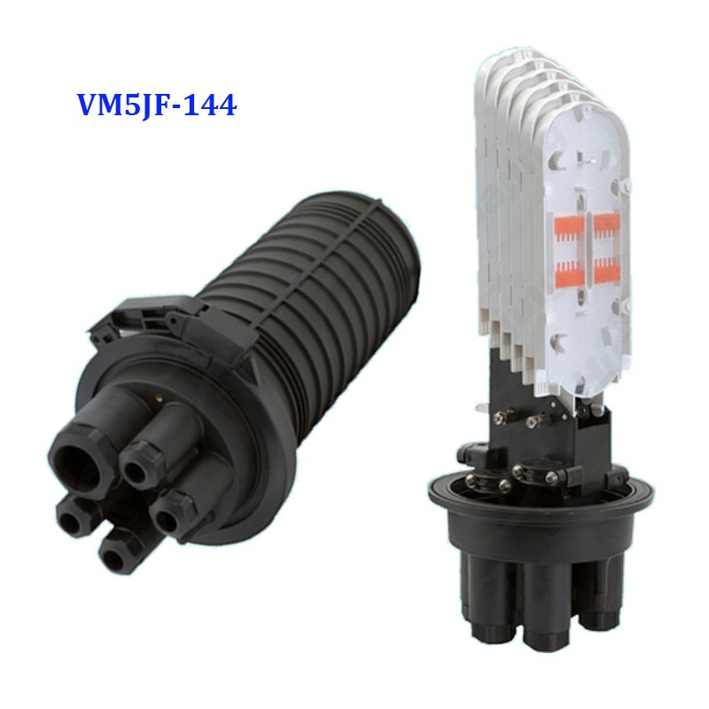  Vertical Fiber Optic Splice Closure for PLC Splitter 5 holes VM5JF-SC32