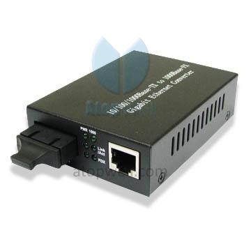 10/100/1000Base-Tx to 1000 SX Media Converter, MM,850nm,0.5KM, SC Interface, External Power Supply