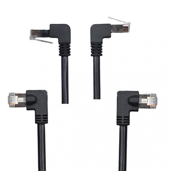 90 degree angle left/right/up/down angle patch cord