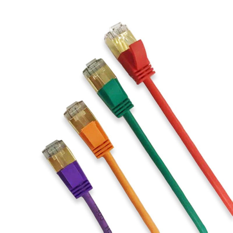 Cat7 SSTP 36AWG Ultra Slim 4mm Patch cord 10G 600MHz TPE jacket