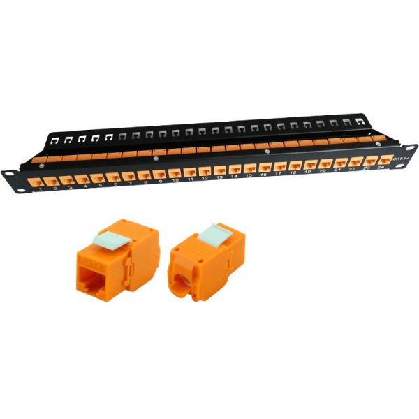 Cat6A/Cat6 UTP module type Patch Panel 19