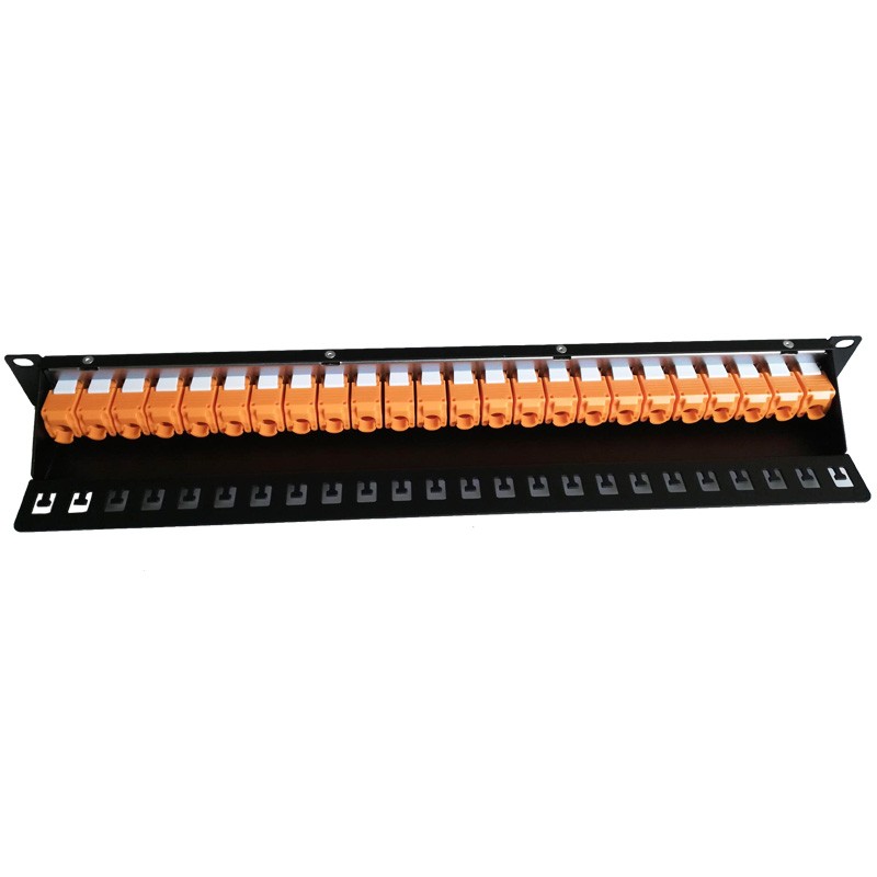 Cat6A/Cat6 UTP module type Patch Panel 19” 24Port 1U