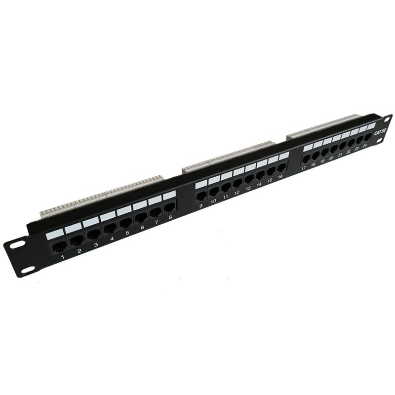 Cat5e/Cat6 UTP Patch Panel 19” 24Port 1U 48Port 2U