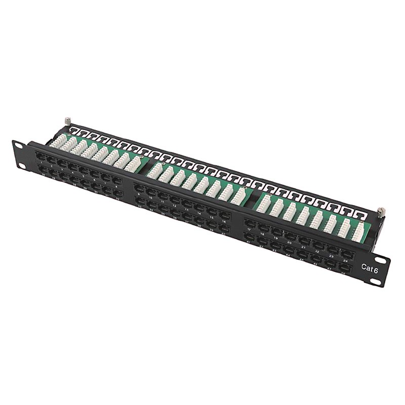 Cat5e / Cat6 UTP 48Port 1U Patch Panel 19” Krone IDC
