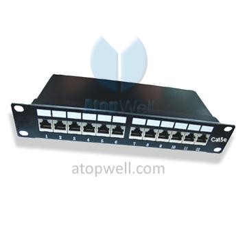 FTP Cat5e / Cat6 Patch Panel 10” 12Port 1U Krone IDC