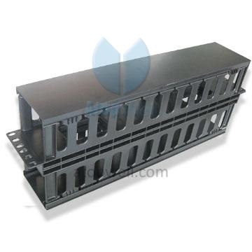 Cable Management 19” Plastic 2U Double sided