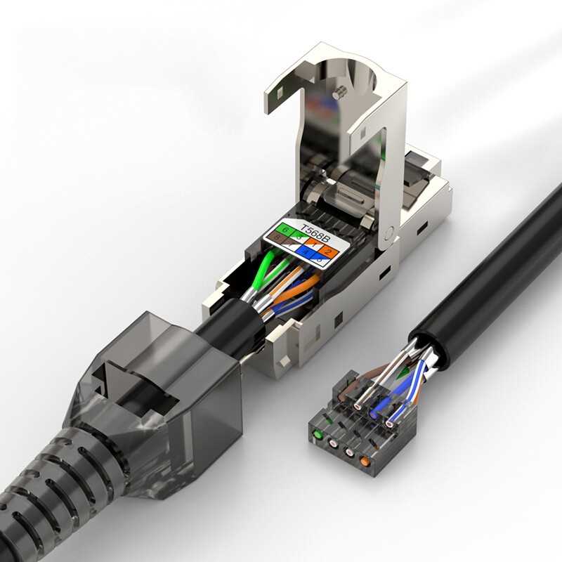 Toolless Plug / Toolless Connection Module Cat6A Cat6 FTP 8P8C