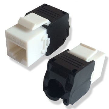 Keystone Jack UTP Cat6A / Cat6 180degree Toolless orange