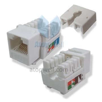 Keystone Jack UTP Cat5e / Cat6 white