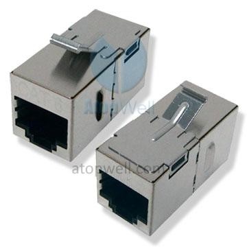 In-Line Coupler FTP Cat5e / Cat6 /Cat6A RJ45-RJ45 full metal