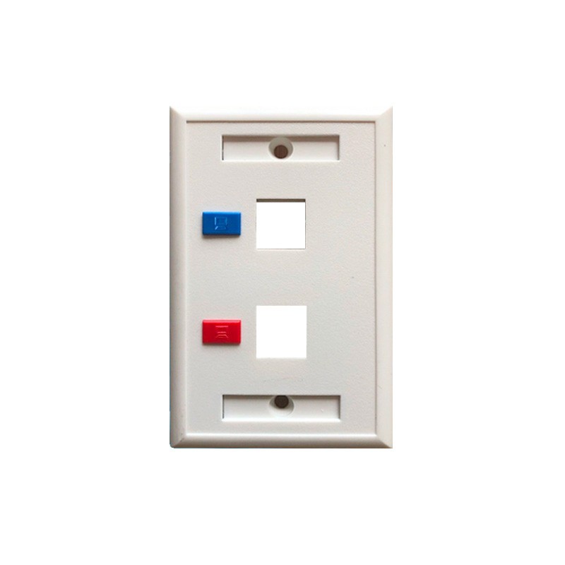 Face Plate USA type with Icon 1 2 3 4 6port