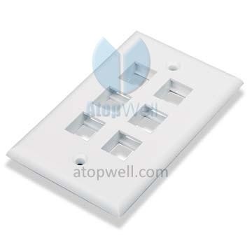 Face Plate USA type 6port