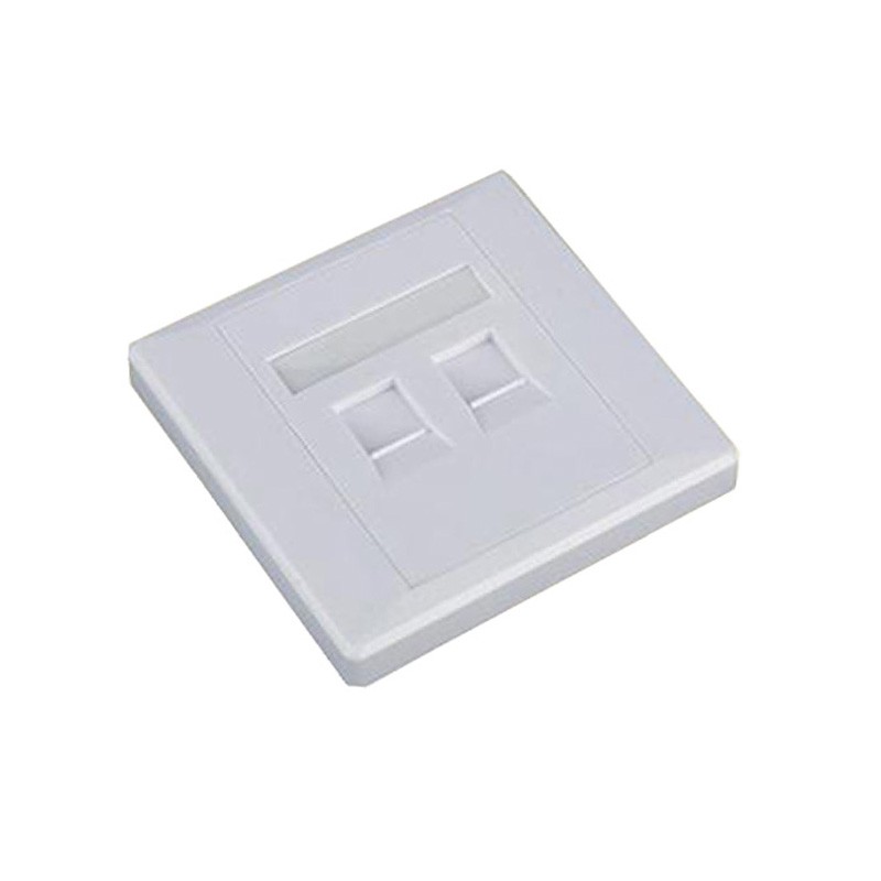 Face Plate 86 type 2port with shutter