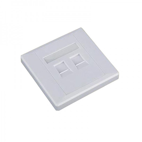 Face Plate 86 type 2port with shutter