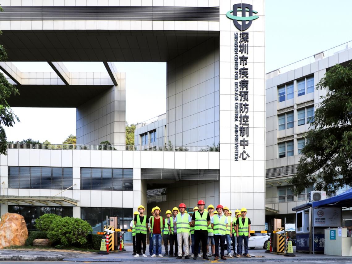  A tribute to the dedicated frontline builders and workers at Chuangmei! Despite the National Day holiday, construction on the Shenzhen Disease PCR Project is in full swing!