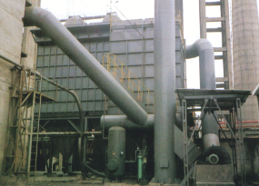 Reverse air bag dust collector