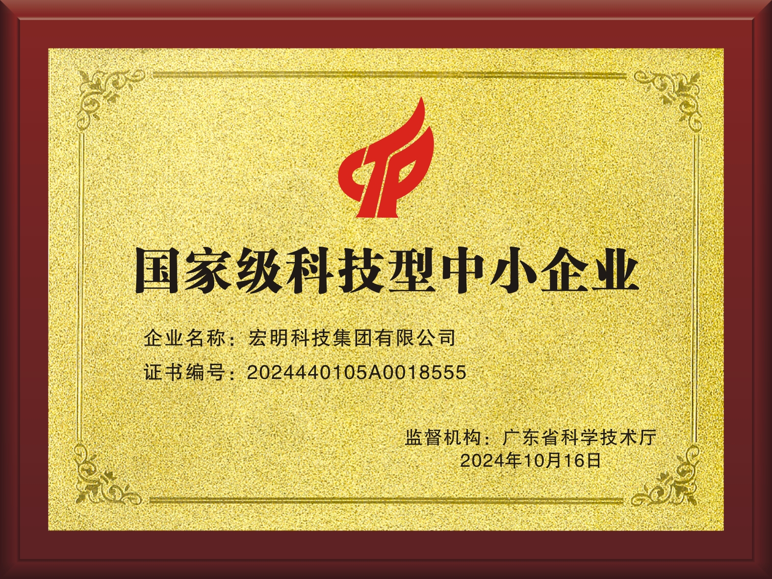喜报！宏明科技集团成功获评《科技型中小企业》 和《创新型中小企业》