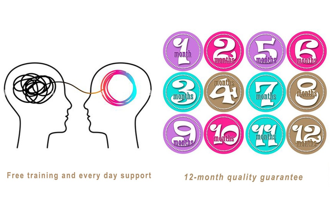 Free training and 12-month guarantee: