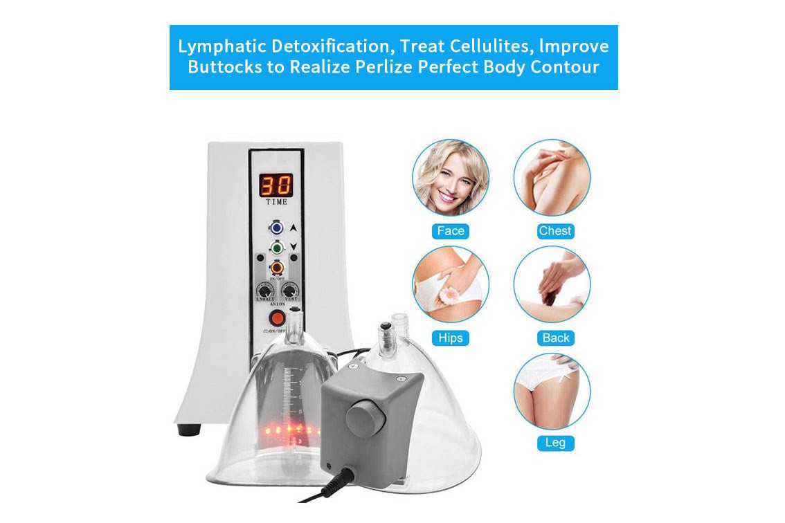 Air-cooled, comfortable, vacuum breast lift machine machine