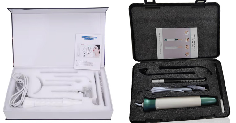  A dedicated storage case of a High Frequency Tool protects the precision device and makes it easy to store and carry.