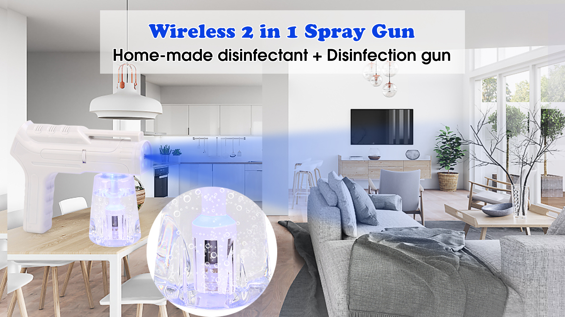UMU0003 Ubeautnow Newest Home-made Disinfection Misting Spray Gun