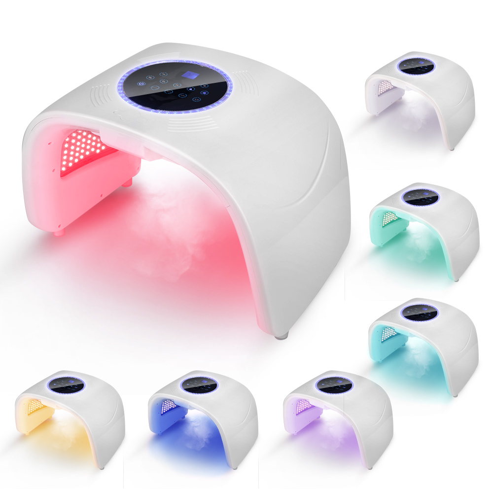 Ubeautnow 3-in-1 LED PDT Light Therapy & Laser Hair Growth Machine with Cold/Hot Spray