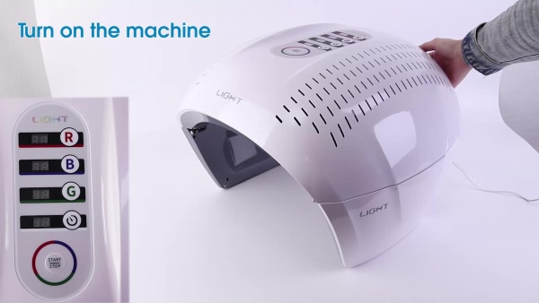 Ubeautnow 7 Color LED Light Therapy Machine Professional Skin Rejuvenation & Acne Treatment Device