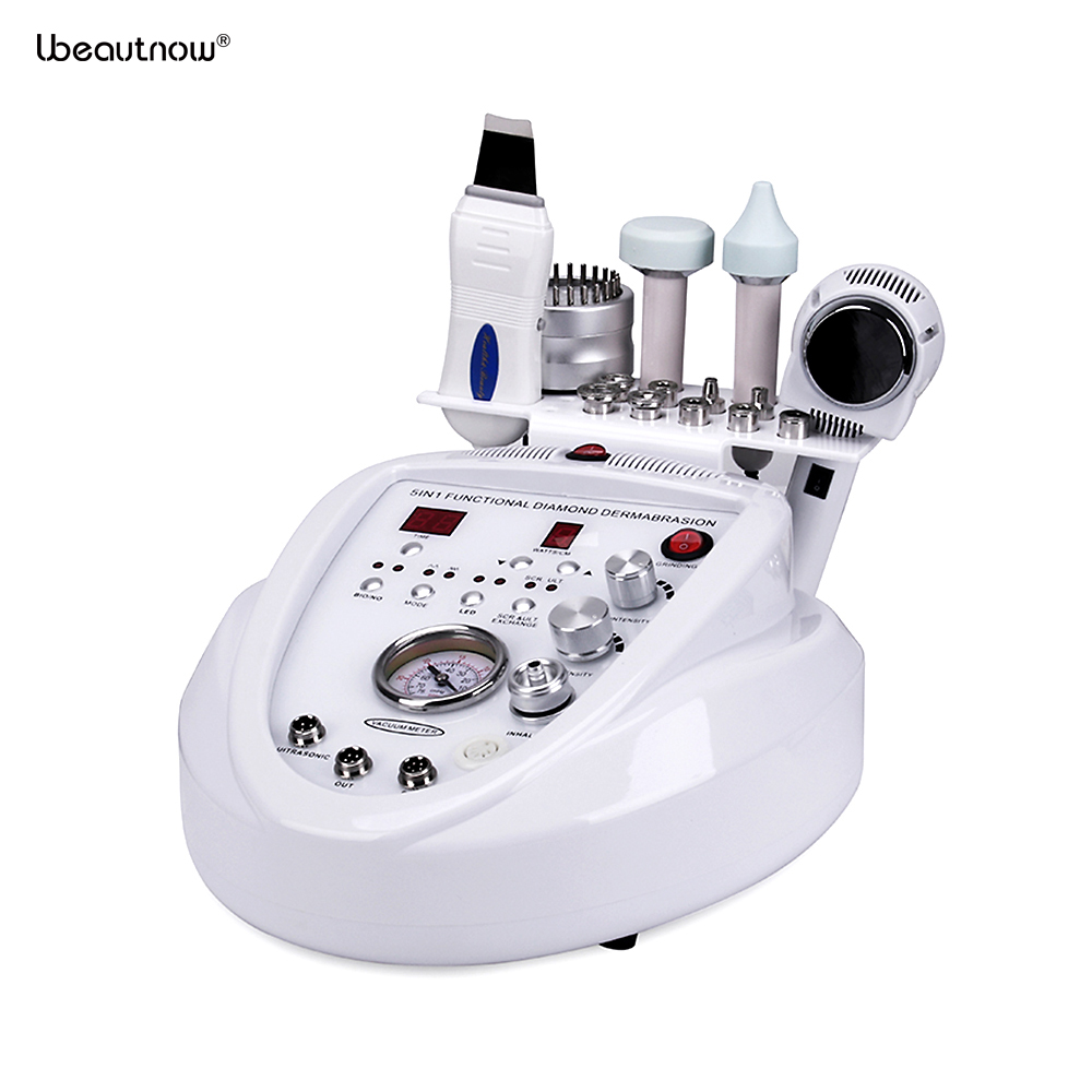 Ubeautnow UMF0046 5-in-1 Ultrasonic Dermabrasion Facial Machine – Professional Skin Scrubber & Microdermabrasion Beauty Device