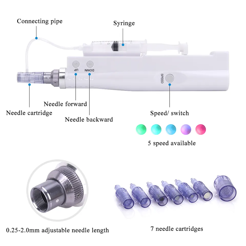 UMF0063 Ubeautnow 2 in1 Mesotherapy Nano Micro Needle Derma Pen