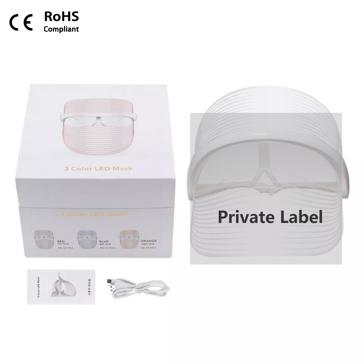 UMF0004 Ubeautnow 3 Color Led Facial Mask