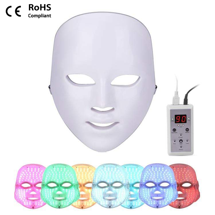 UMF0003 Ubeautnow 7-Color LED Face Mask for Acne Treatment & Skin Renewal
