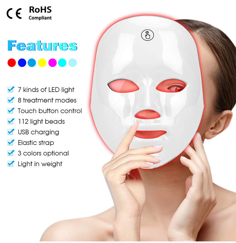 UMF0001 Ubeautnow 7-Color LED Facial Beauty Mask