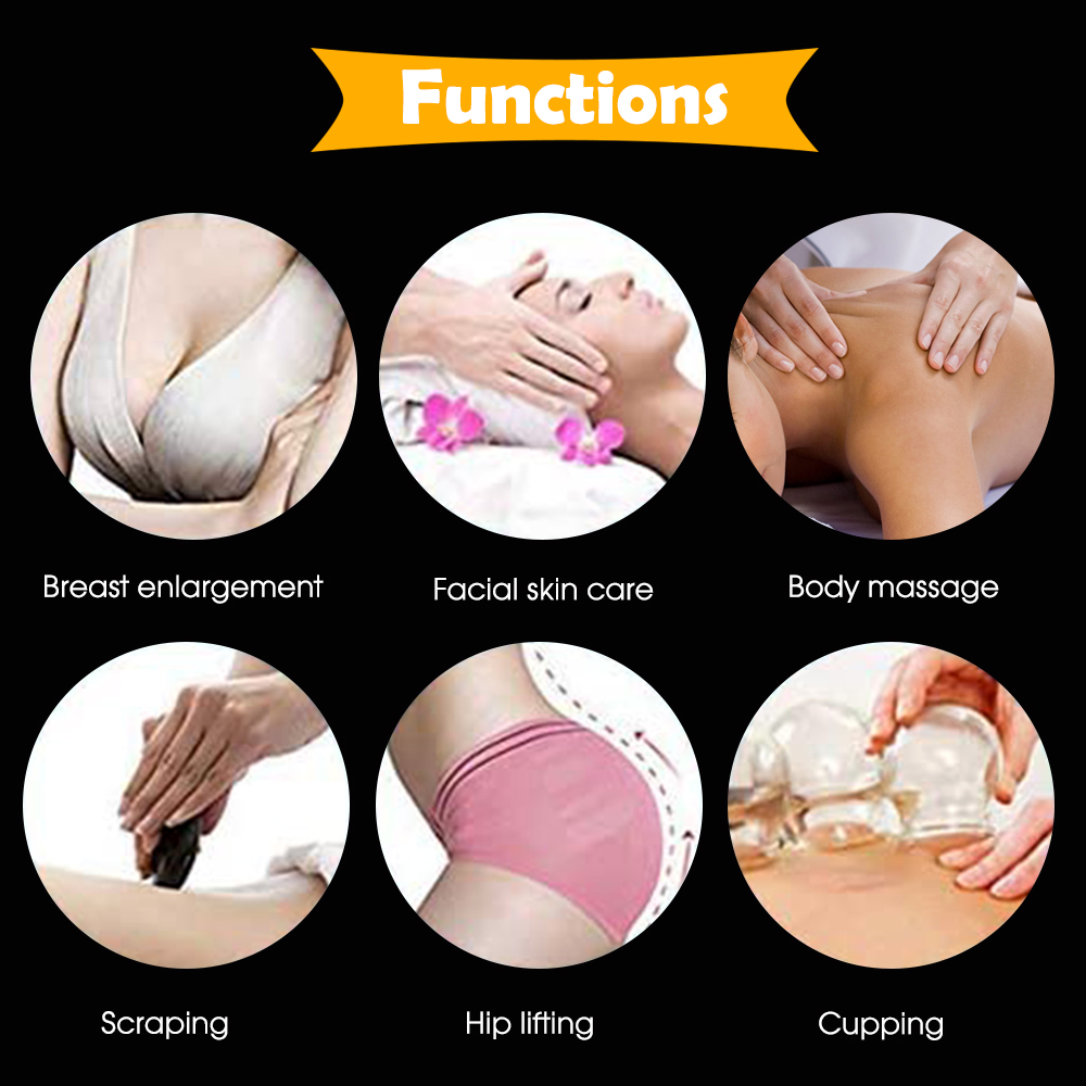 Ubeautnow UMB0003 Vacuum Breast Enlargement Machine – Breast Lifting, Buttock Enhancement & Body Massage Therapy Device