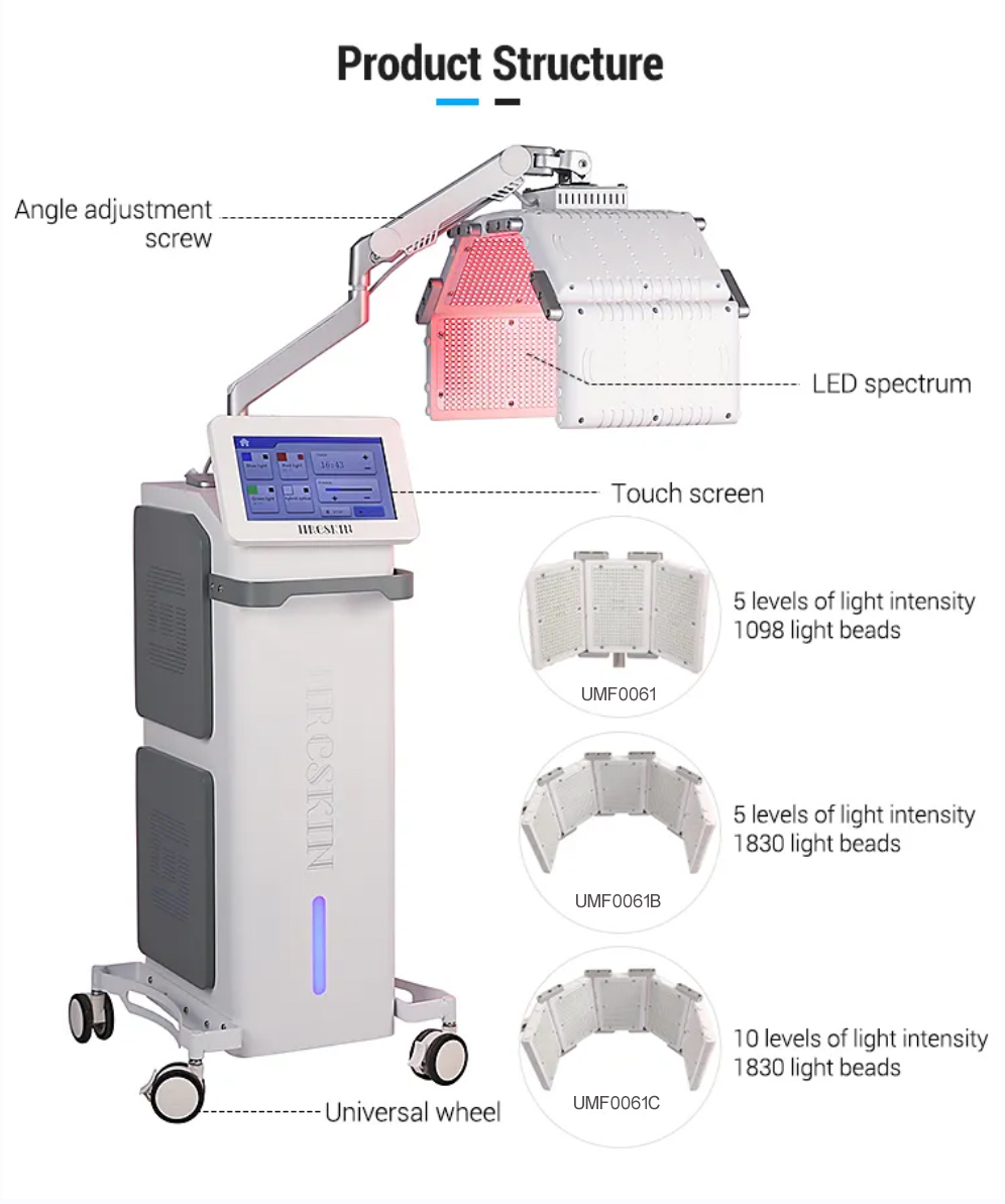 UMF0061 Ubeautnow Vertical PDT LED Light Therapy Beauty Machine
