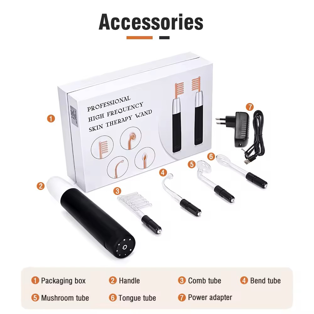 Ubeautnow High Frequency Hair Growth Comb – 4-in-1 Rechargeable Facial & Scalp Therapy Device