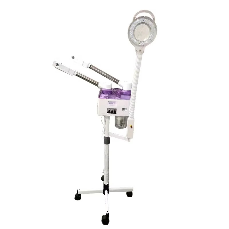 Ubeautnow UF0099 3-in-1 Nano Ionic Hot & Cold Facial Steamer Machine with Magnifying Lamp
