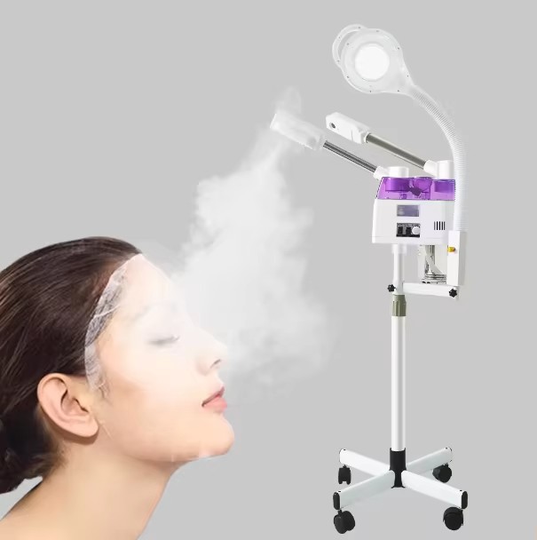 Ubeautnow UF0099 3-in-1 Nano Ionic Hot & Cold Facial Steamer Machine with Magnifying Lamp