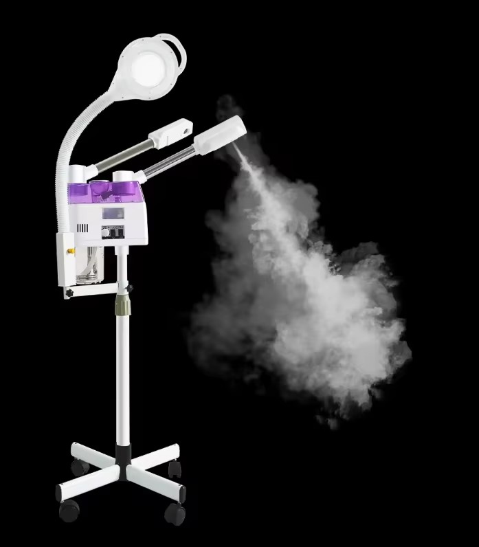 Ubeautnow UF0099 3-in-1 Nano Ionic Hot & Cold Facial Steamer Machine with Magnifying Lamp