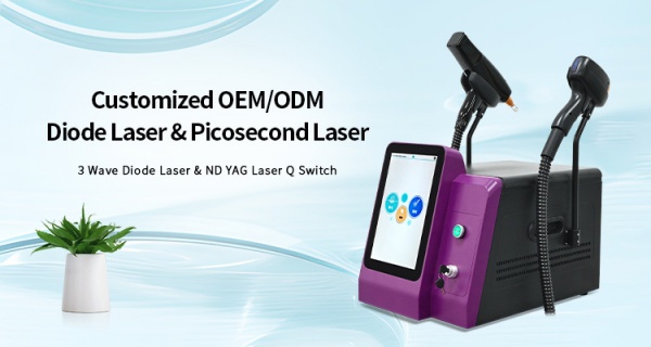 Ubeautnow 4 Wavelength Diode Laser 755 808 940 1064nm with Nd YAG Laser System