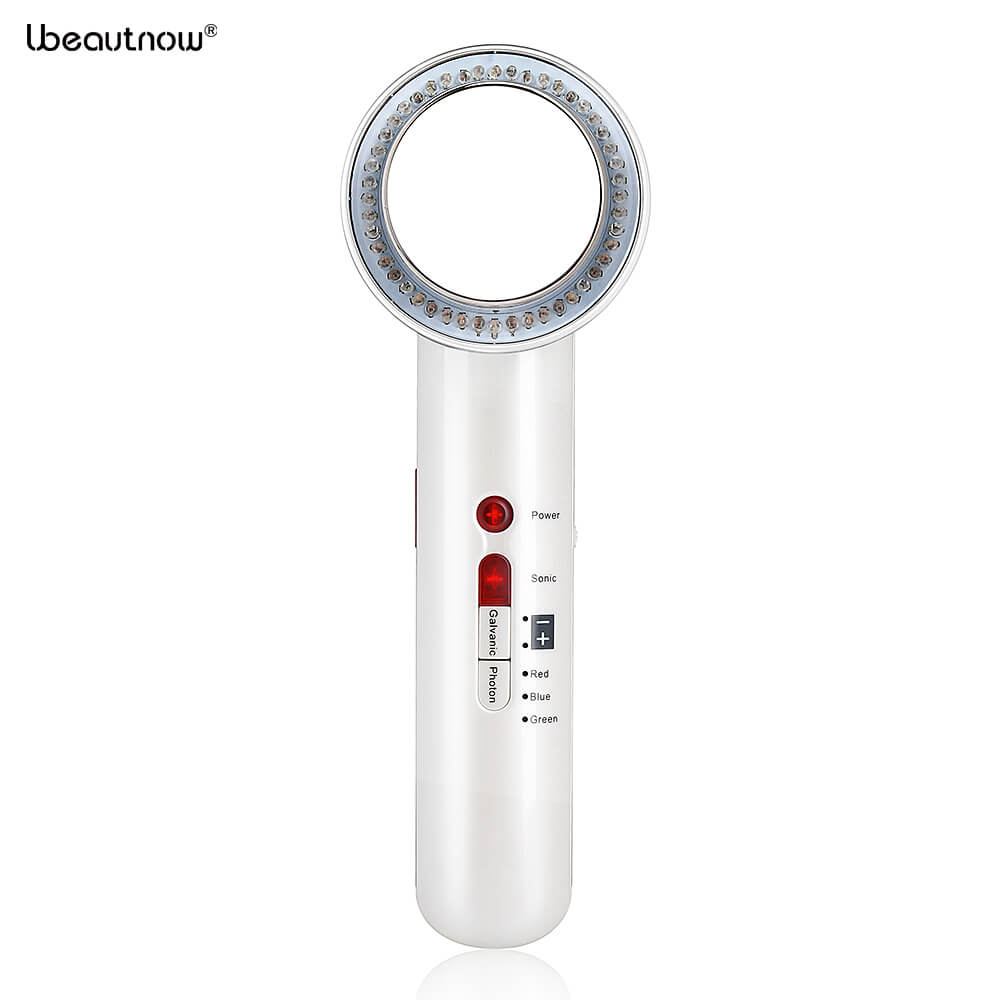 Ubeautnow 7-in-1 RF & Ultrasonic Skin Tightening Machine with EMS and LED Therapy