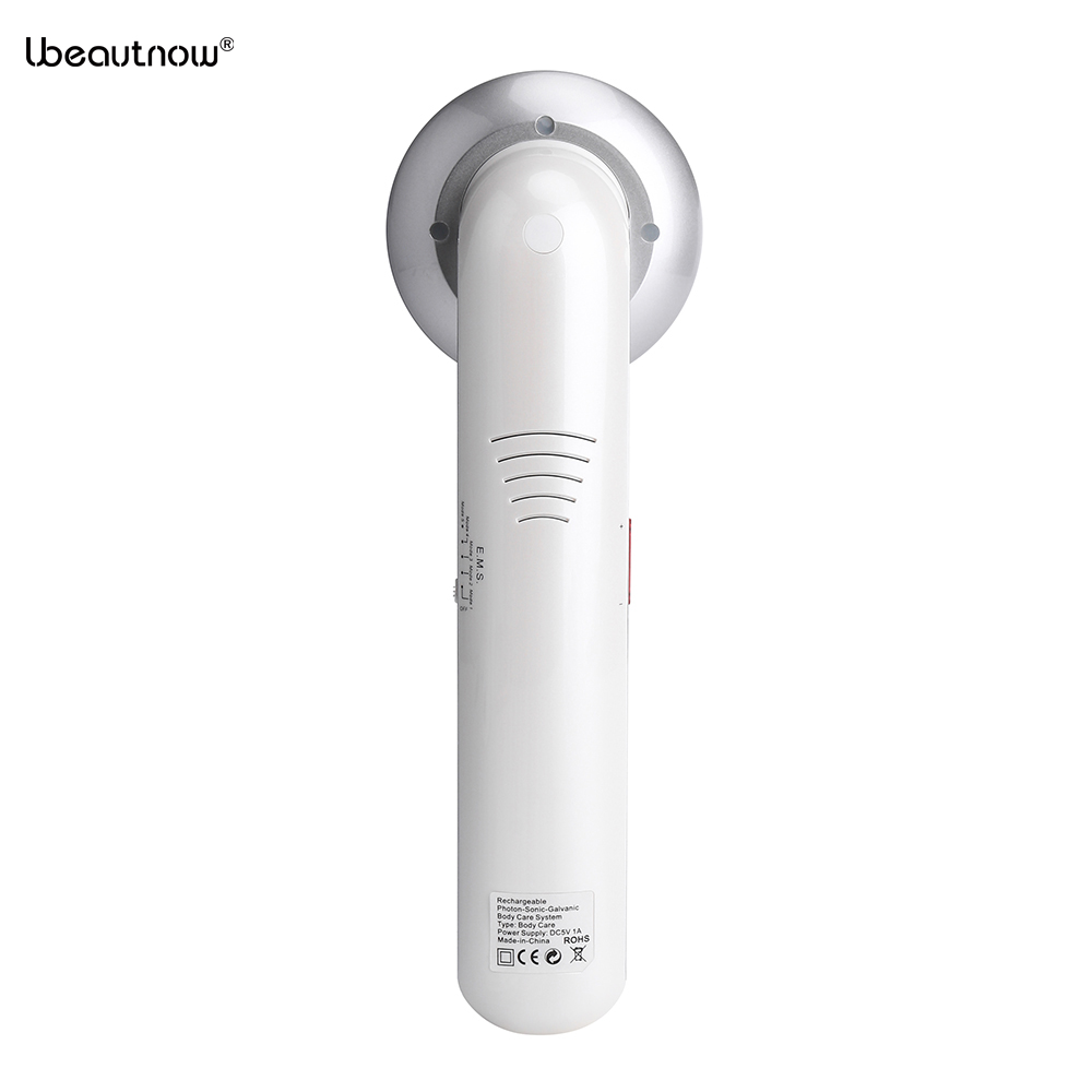 Ubeautnow 7-in-1 Ultrasonic Cavitation & EMS Body Slimming Machine with LED Light （Pearl White）