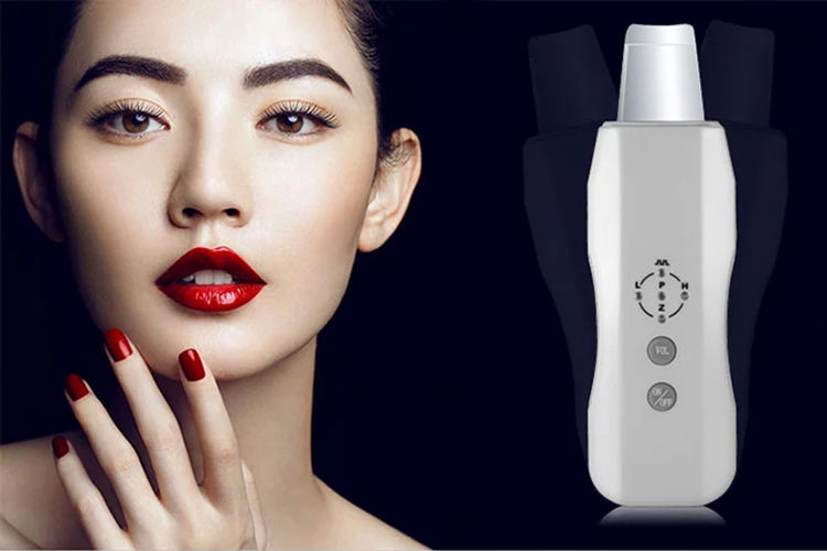 UMF0008 Ubeautnow Portable Ultrasonic Skin Scrubber – At-Home Blackhead Remover & Face Spatula