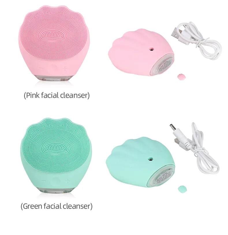 UF0090 Ubeautnow Sonic Electric Silicone Facial Cleansing Brush – Deep Pore Cleanser for Sensitive Skin