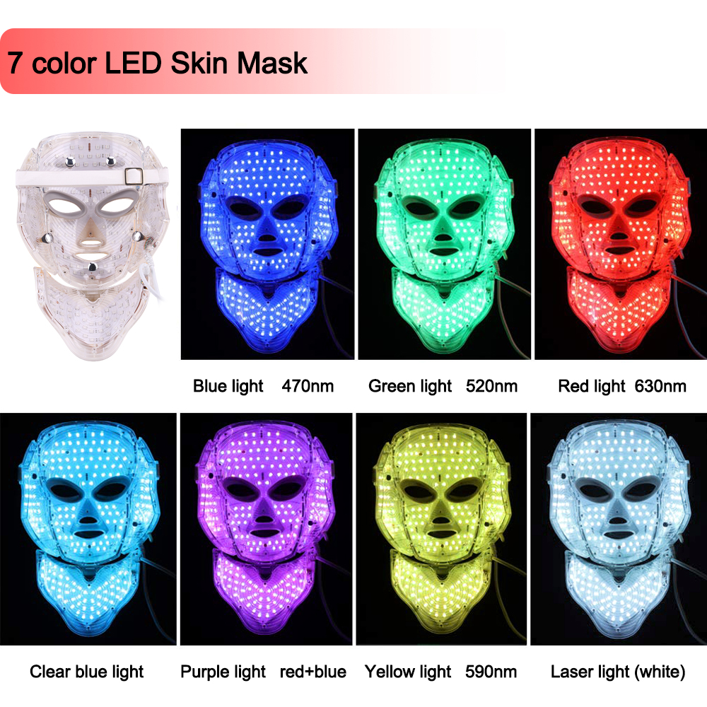 Ubeautnow UMF0002 Face and Neck LED Mask for Red Light Therapy & Skin Firming