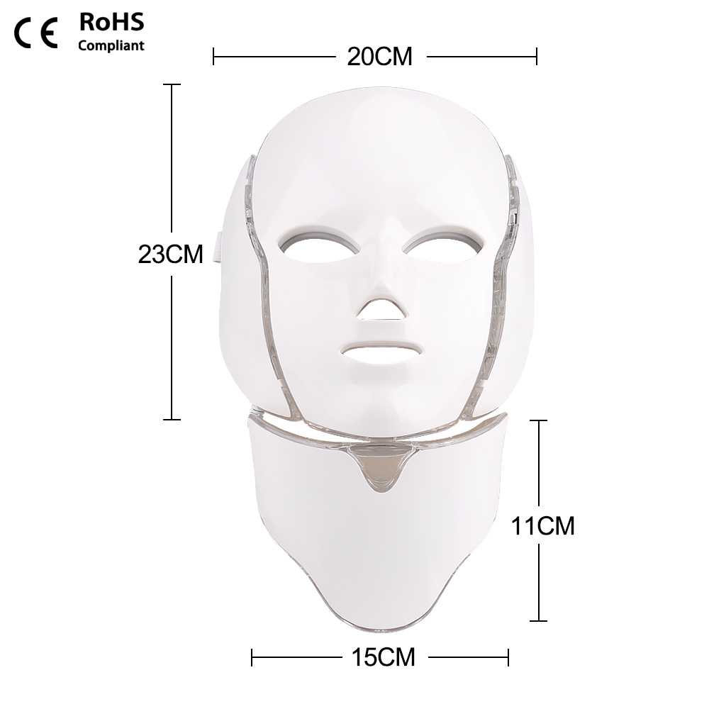 Ubeautnow UMF0002 Face and Neck LED Mask for Red Light Therapy & Skin Firming