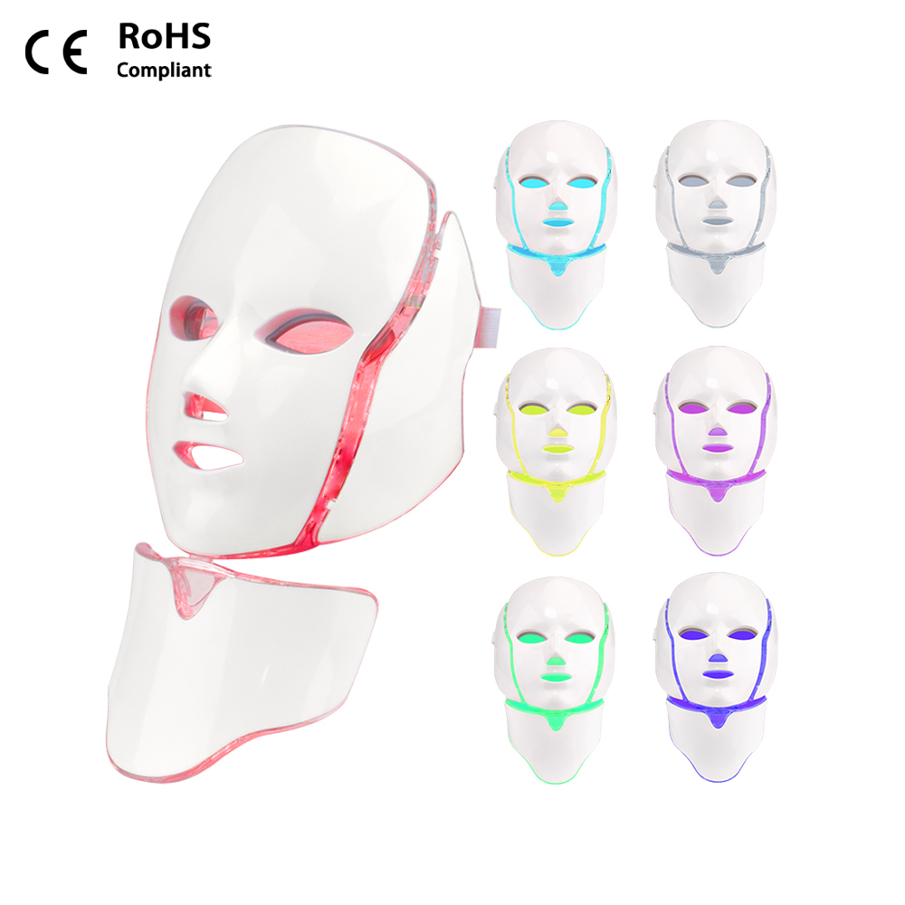 Ubeautnow UMF0002 Face and Neck LED Mask for Red Light Therapy & Skin Firming