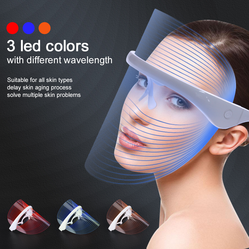 UMF0004 Ubeautnow 3-Color LED Face Mask for Acne & Anti-Aging