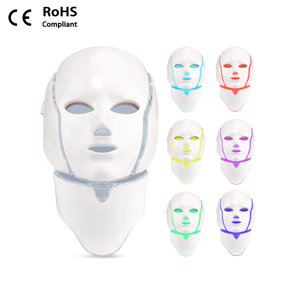 Ubeautnow UMF0002 Face and Neck LED Mask for Red Light Therapy & Skin Firming