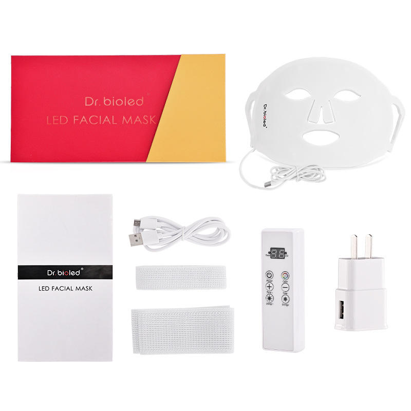 UMF0074 Ubeautnow Flexible Silicone LED Face Mask for Light Therapy